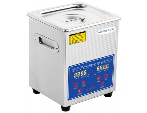 Lavatrice per vasca ad ultrasuoni 2l sterilizzatore cosmetico per la pulizia  delle parti Sonicco ULTRA-010S - Enzo Italy