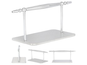 EBTOOLS Poggiapiedi Per Parrucchiere In Acciaio Inox – Salone, Barbiere, Spa – Design Moderno E Robusto - 2